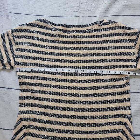 Soft Surroundings Size EST M Marina Stripe Pullover Sweater coastal chic beachy - Picture 6 of 9